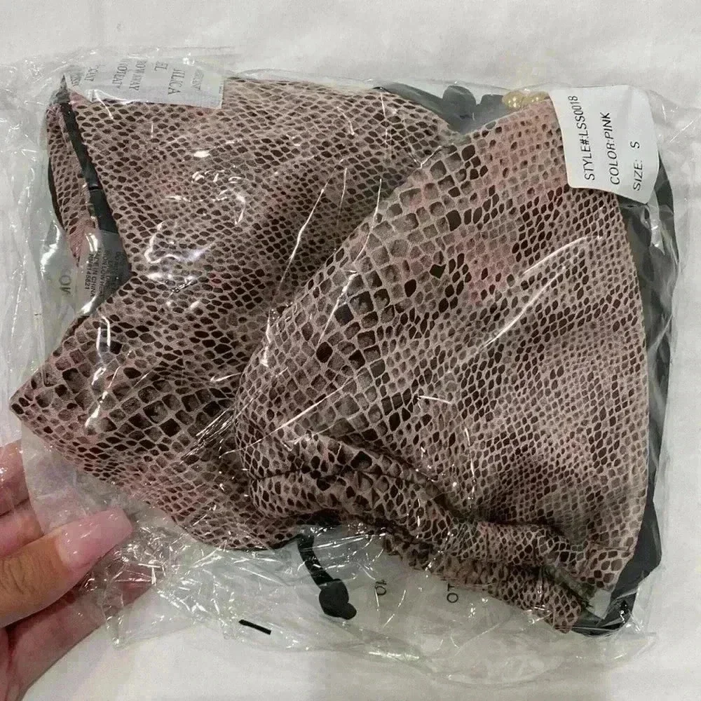 Snake print bikini